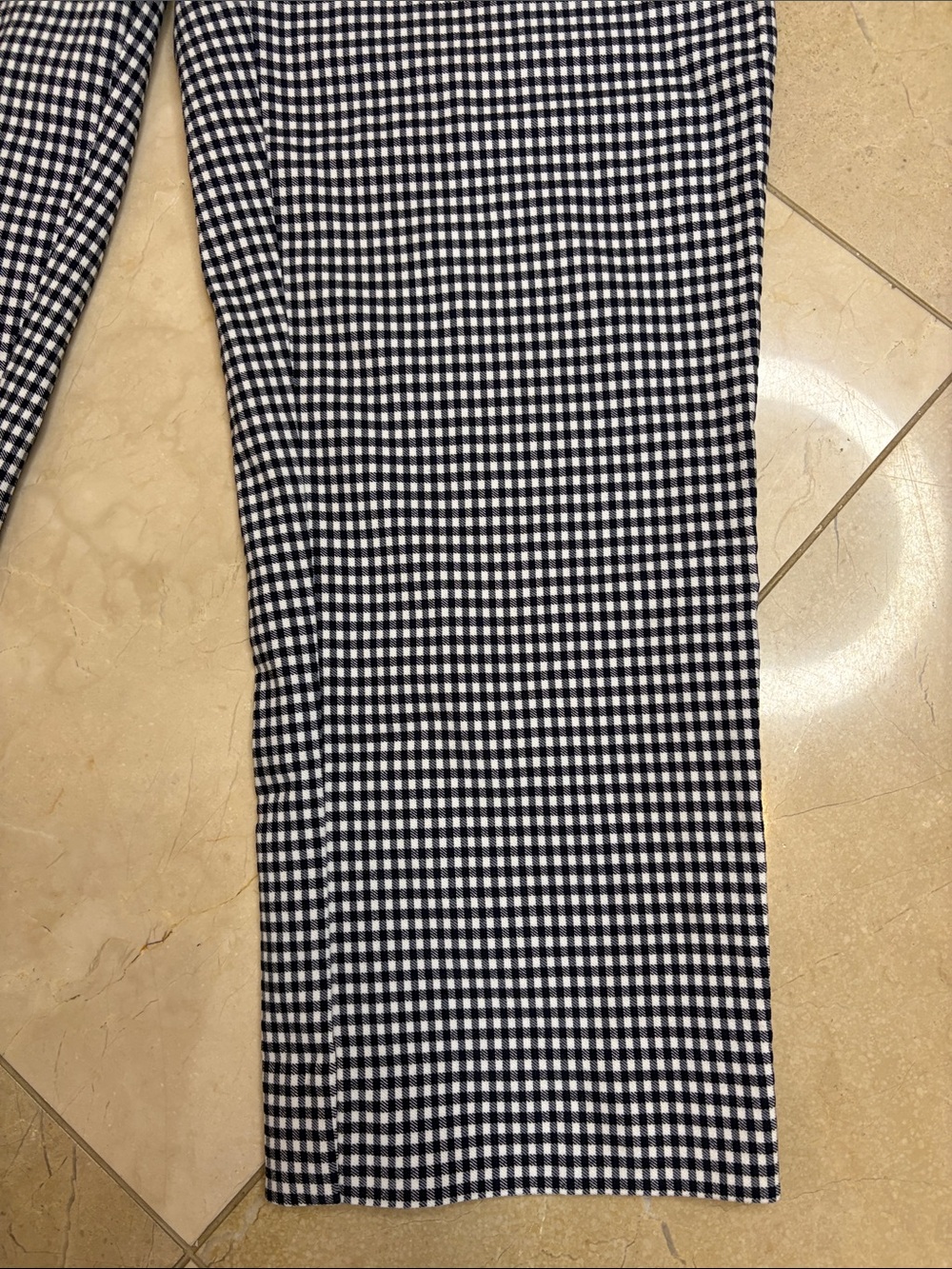 ⭐️ NWOT Reitmans The Iconic Black and White Gingham cropped Pants- size 6 - Picture 6 of 11